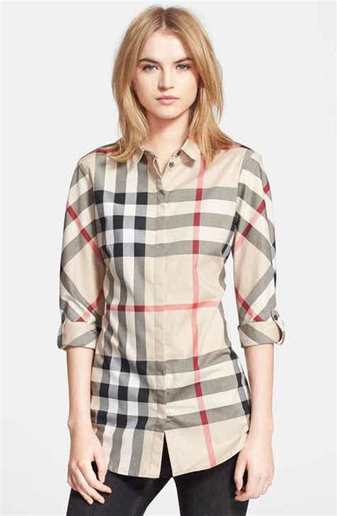 burberry print blouse